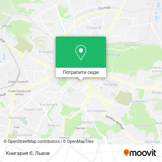 Карта Книгарня Є