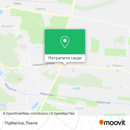 Карта Підберізці