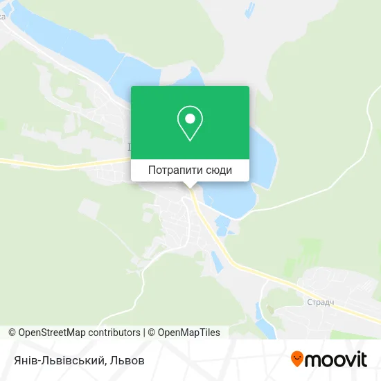Карта Янів-Львівський