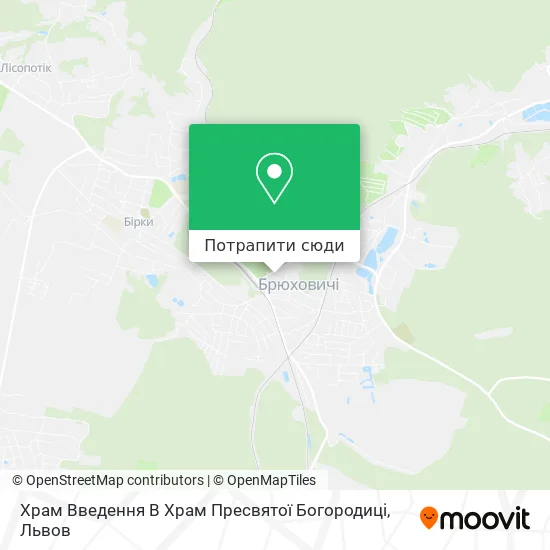 Карта Храм Введення В Храм Пресвятої Богородиці