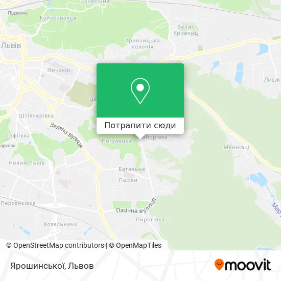 Карта Ярошинської