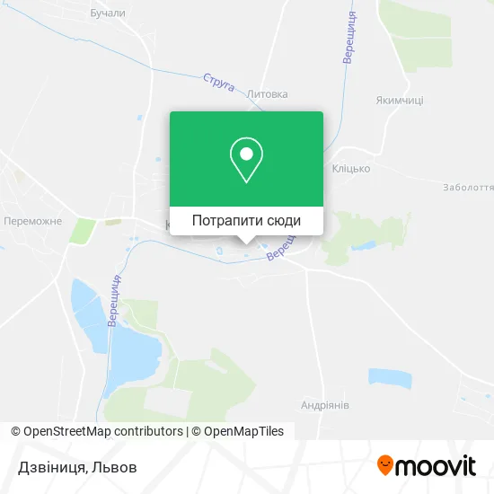 Карта Дзвіниця