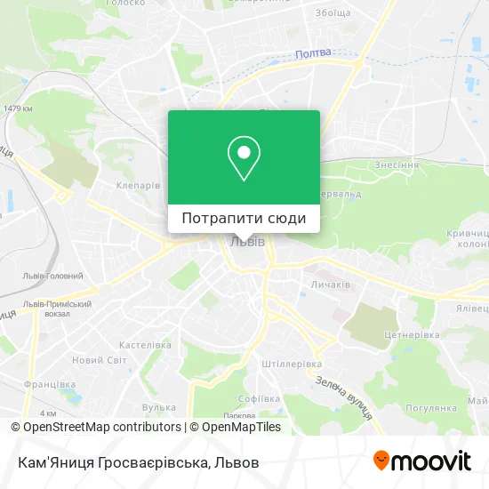 Карта Кам'Яниця Гросваєрівська