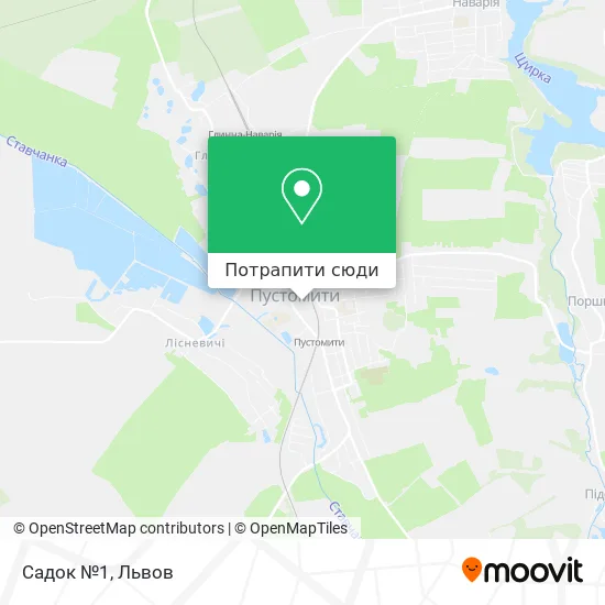 Карта Садок №1