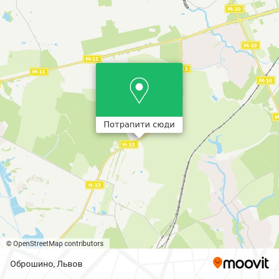 Карта Оброшино