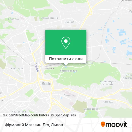 Карта Фірмовий Магазин Лгз
