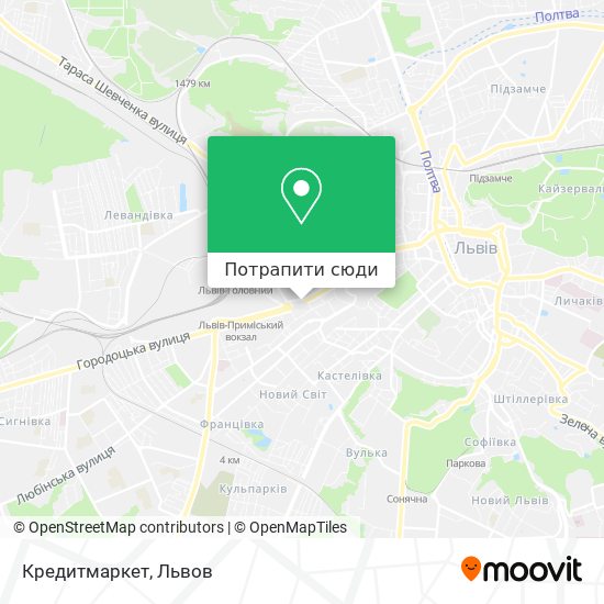 Карта Кредитмаркет