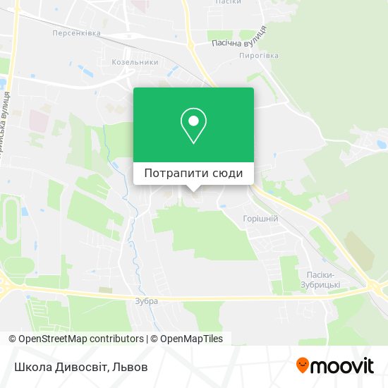 Карта Школа Дивосвіт