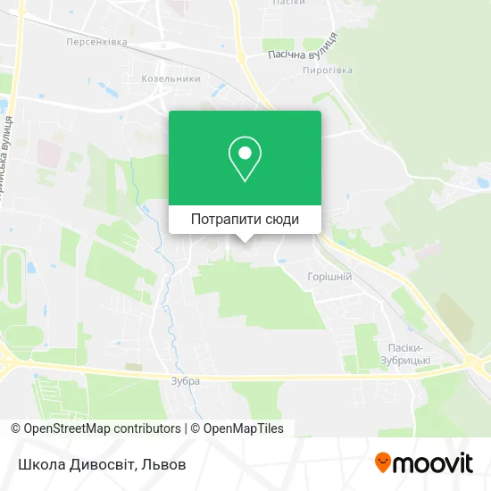 Карта Школа Дивосвіт