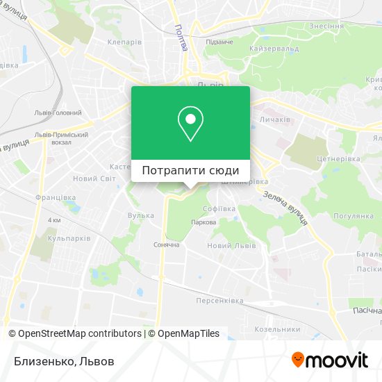 Карта Близенько