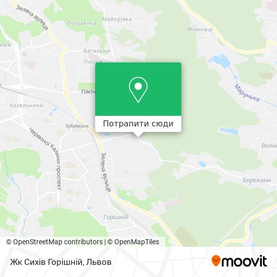 Карта Жк Сихів Горішній