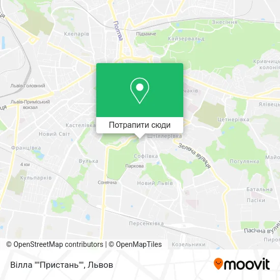 Карта Вілла ""Пристань""