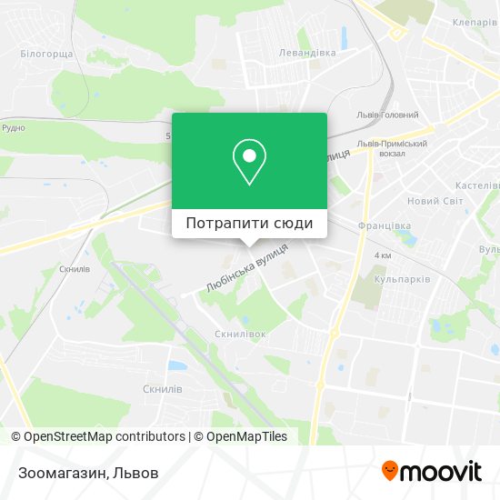Карта Зоомагазин