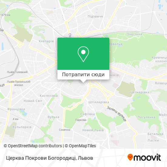 Карта Церква Покрови Богородиці
