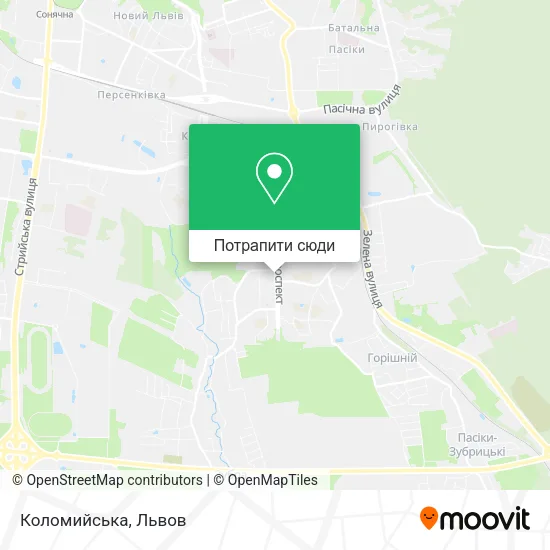 Карта Коломийська