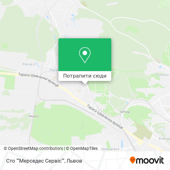 Карта Сто ""Мерседес Сервіс""
