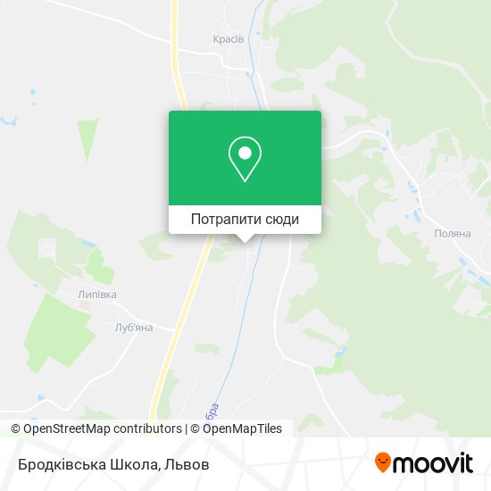 Карта Бродківська Школа