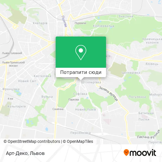 Карта Арт-Деко