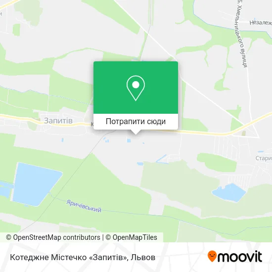 Карта Котеджне Містечко «Запитів»
