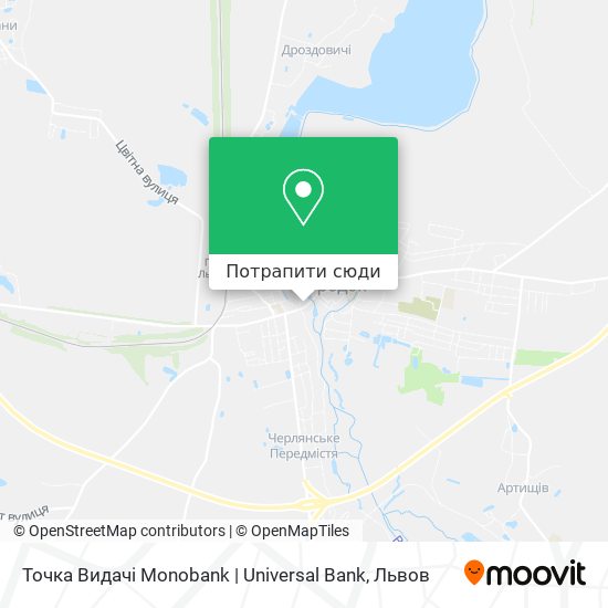 Карта Точка Видачі Monobank | Universal Bank
