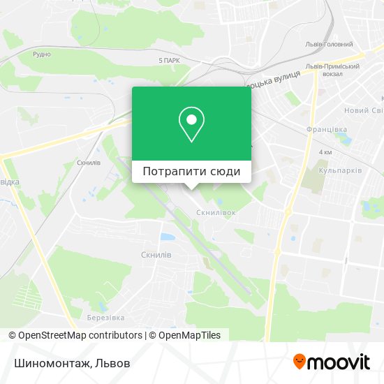 Карта Шиномонтаж