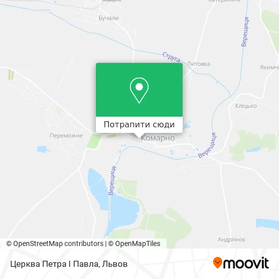 Карта Церква Петра І Павла