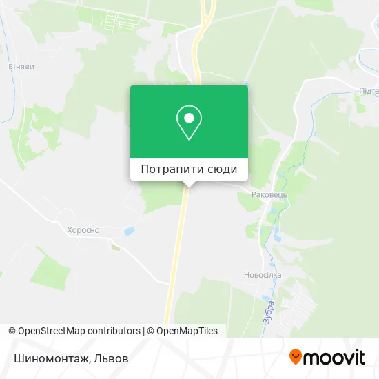 Карта Шиномонтаж