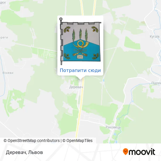 Карта Деревач