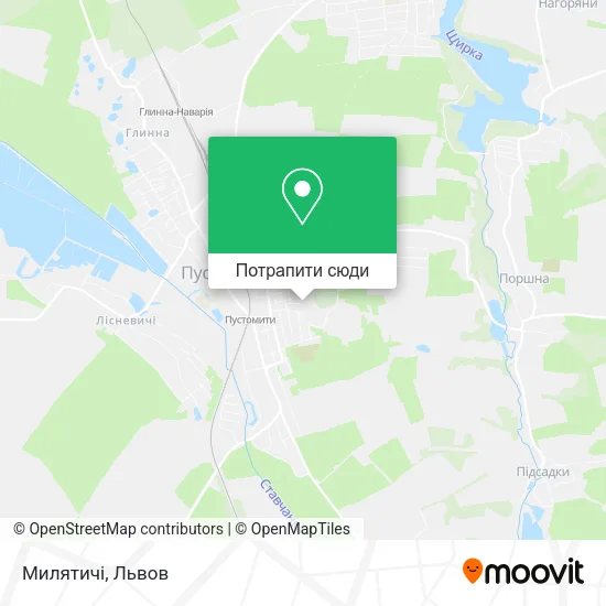 Карта Милятичі