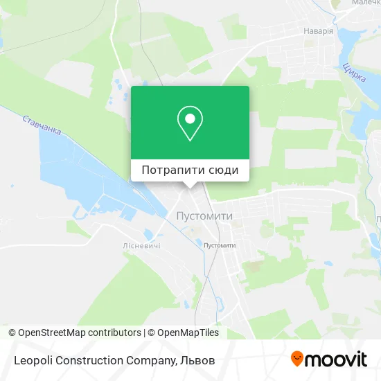 Карта Leopoli Construction Company