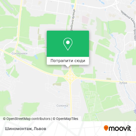 Карта Шиномонтаж