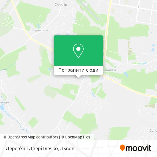 Карта Дерев'яні Двері Ілечко