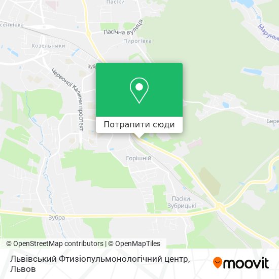 Карта Львівський Фтизіопульмонологічний центр