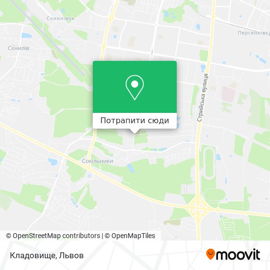 Карта Кладовище