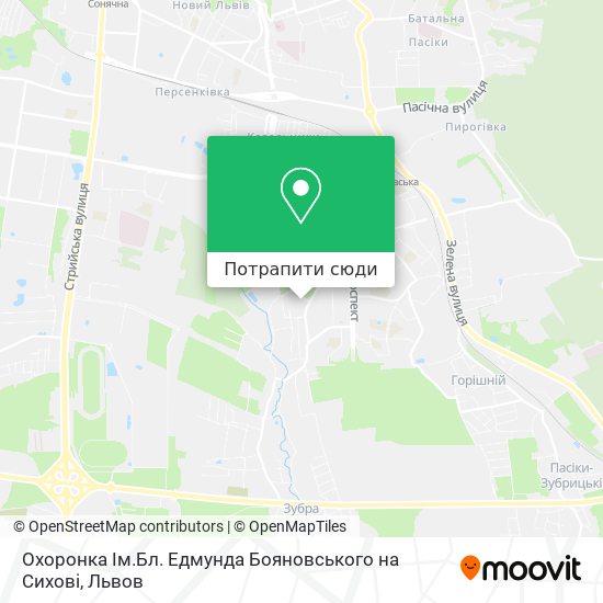 Карта Охоронка Ім.Бл. Едмунда Бояновського на Сихові