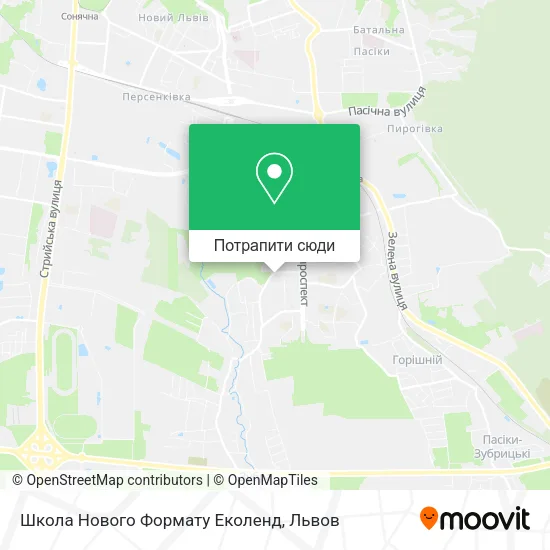 Карта Школа Нового Формату Еколенд