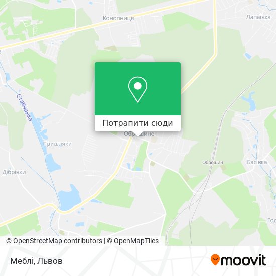 Карта Меблі