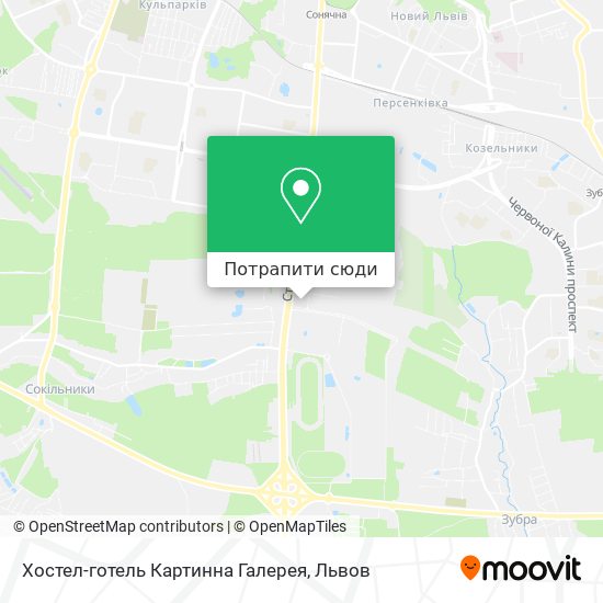 Карта Хостел-готель Картинна Галерея