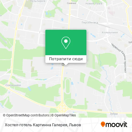 Карта Хостел-готель Картинна Галерея