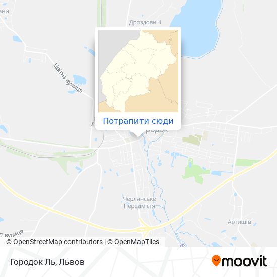 Карта Городок Ль