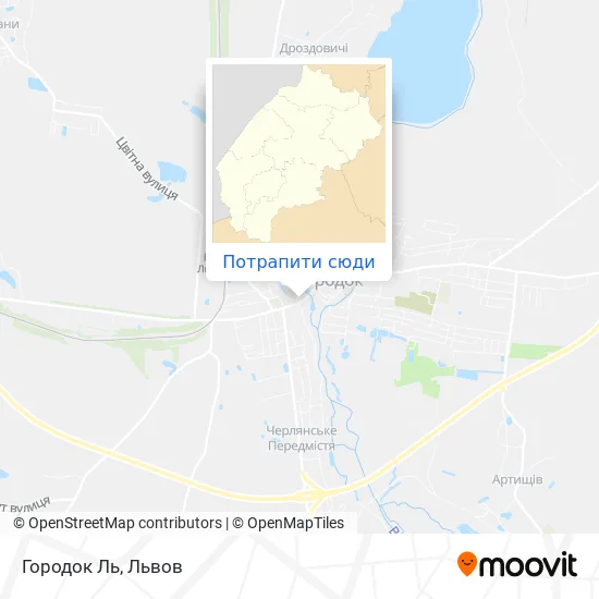 Карта Городок Ль