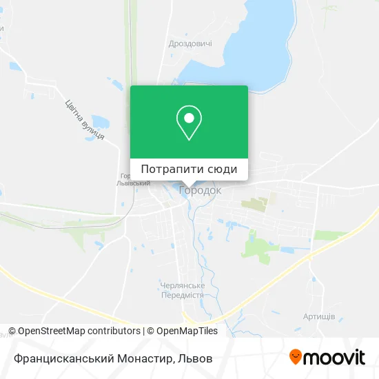 Карта Францисканський Монастир