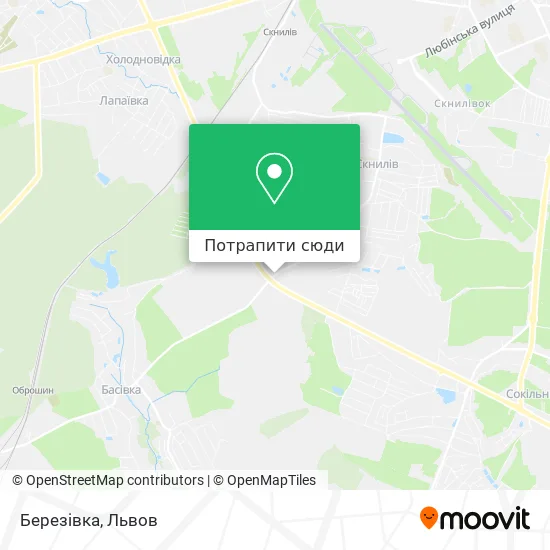 Карта Березівка