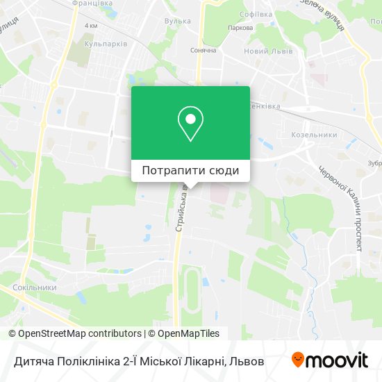 Карта Дитяча Поліклініка 2-Ї Міської Лікарні