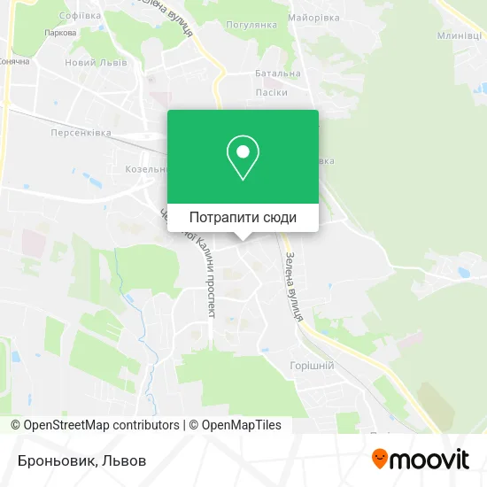 Карта Броньовик