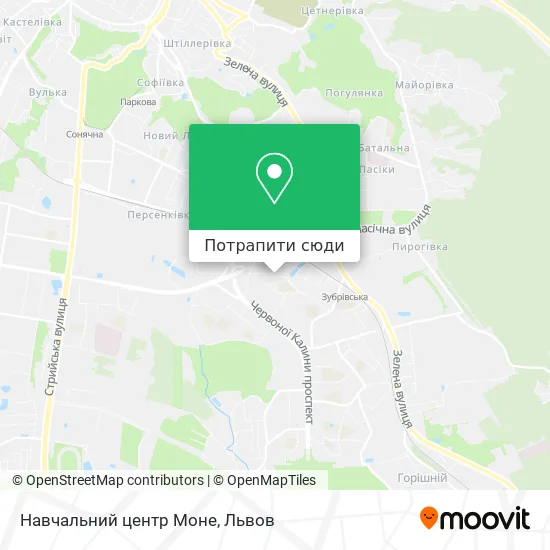 Карта Навчальний центр Моне