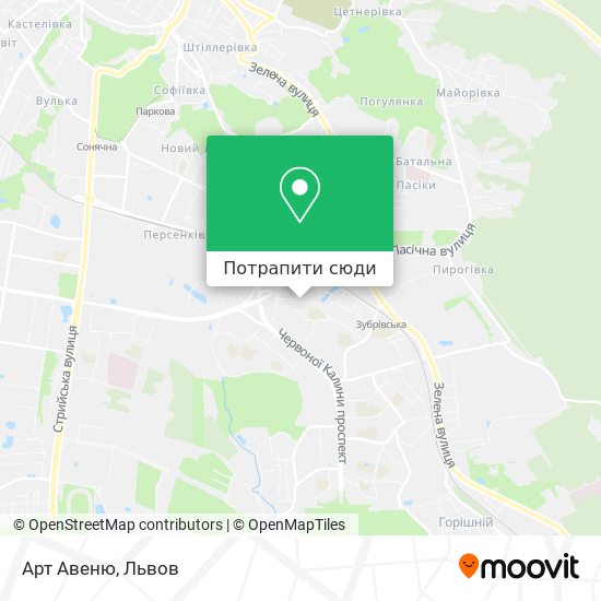 Карта Арт Авеню