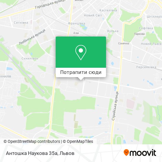 Карта Антошка Наукова 35а