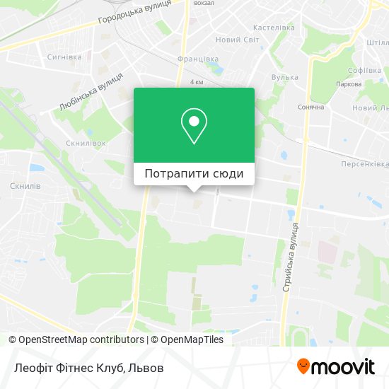 Карта Леофіт Фітнес Клуб