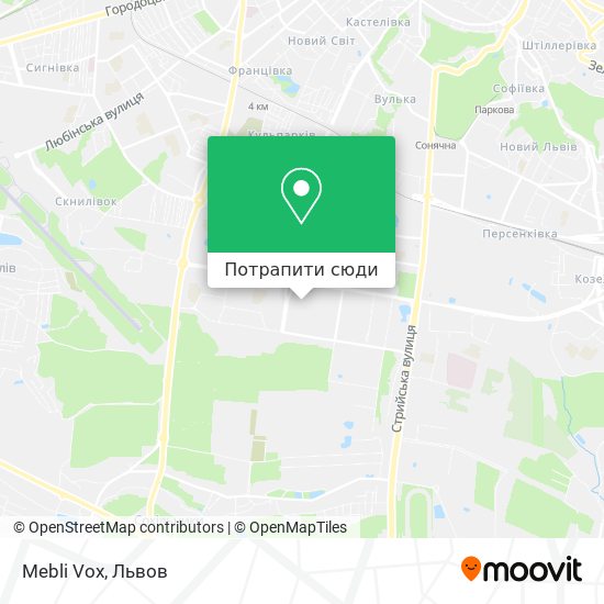 Карта Mebli Vox